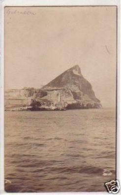 26054 Foto Ak Gibraltar Felsen vom Meer aus um 1910