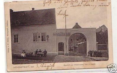 25416 Ak Höhnstedt Gasthof zur Weintraube 1906