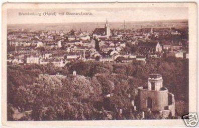 25527 Ak Brandenburg Havel mit Bismarckwarte um 1928