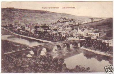 25550 Ak Bingen Nationaldenkmal Drususbrücke um 1920