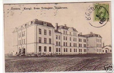 25851 Ak Örebro Kungl. Svea Trängkar Kasärnen 1909