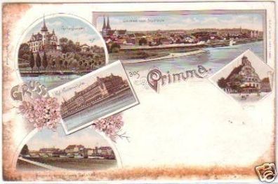24510 Ak Lithographie Gruß aus Grimma 1897