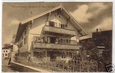 24525 Ak Oberammergau Landhaus P. Paul Stadler 1922