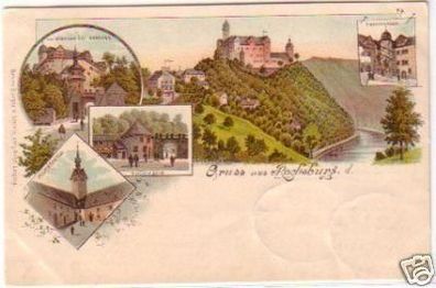24557 Ak Lithographie Gruß aus Rochsburg 1900