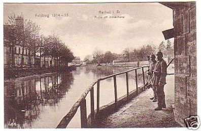 24619 Ak Rethel Frankreich Partie am Aisne Kanal um1915