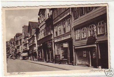 24696 Ak Hann. Münden Langestrasse mit Geschäften um1940