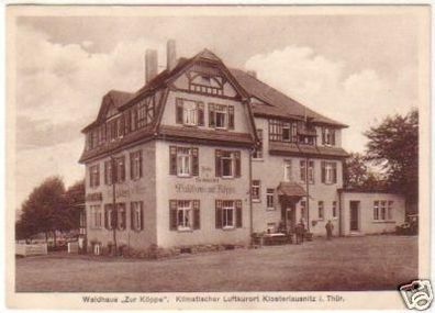 24866 Ak Klosterlausnitz Waldhaus "Zur Köppe" um 1930