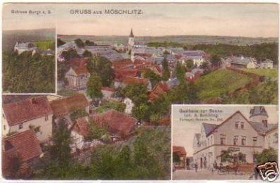 24984 Ak Gruß aus Möschlitz Gasthaus zur Sonne um 1910