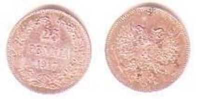 25 Penniä Silber Münze Finnland 1917