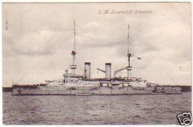 25148 Feldpost Ak S.M. Linienschiff Schwaben 1914
