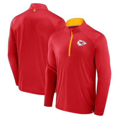 NFL Kansas City Chiefs Defender LC Quarter Zip Zipper Jacke Oberteil Sweater