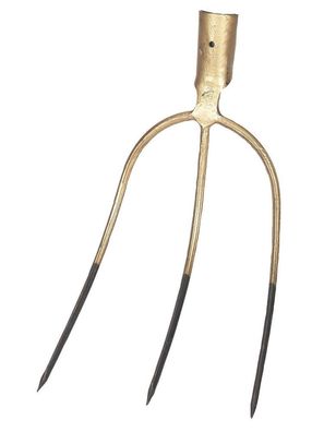 Streugabel ohne Stiel 3 Zinken, 28 x 21 cm Gabel Ballengabel Hof Stall Feld