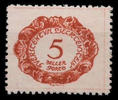 Liechtenstein Portomarken 1920 Nr 1 ungebraucht X142E1A