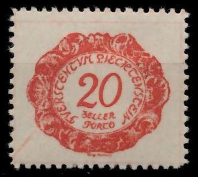 Liechtenstein Portomarken 1920 Nr 4 ungebraucht X142E4E