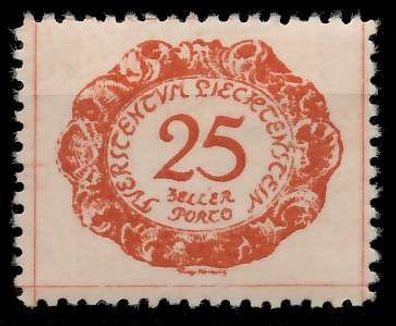 Liechtenstein Portomarken 1920 Nr 5 ungebraucht X142E6A