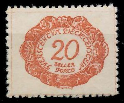 Liechtenstein Portomarken 1920 Nr 4 postfrisch X142E56