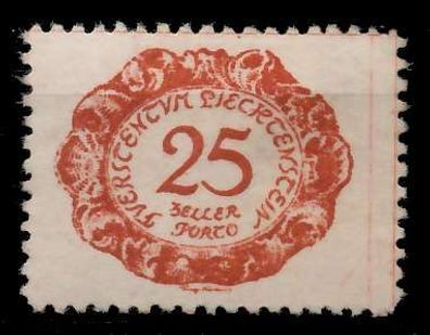 Liechtenstein Portomarken 1920 Nr 5 ungebraucht X142E66