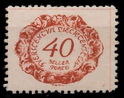 Liechtenstein Portomarken 1920 Nr 7 ungebraucht X142E92