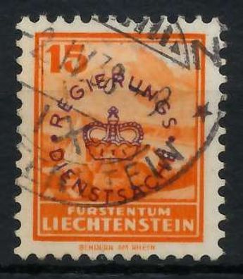 Liechtenstein Dienstmarken 1934 37 Nr 13 gestempelt X142FE6