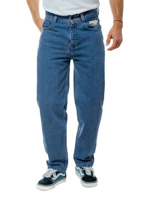 Homeboy Hose Loose Flex Denim washed blue - Größe: W30 L32