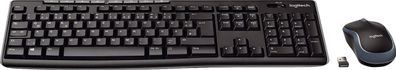 Logitech 920-004511 Tastatur + Maus MK270 Wireless Optisch - schwarz