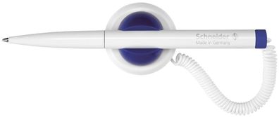 Schneider SN4120 Kugelschreiber Klick-Fix-Pen - M, blau (dokumentenecht), weiß