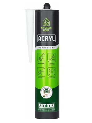 My Green Home Acryl 300 ml Weiß Maleracryl Bauacryl Gipskartonplatten Ottoseal