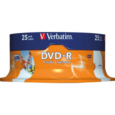 Verbatim DVD-R 43538 16x 47GB 120Min. Spindel 25 St./Pack