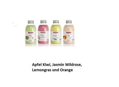 Pedibaehr -  Set Fußbadesalze 4 x 575 g - Apfel Kiwi, Jasmin Wildrose, Le, ngras