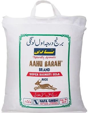 Nadi Aahu Barah Basmati Reis 5Kg 1121 Sela / Golden