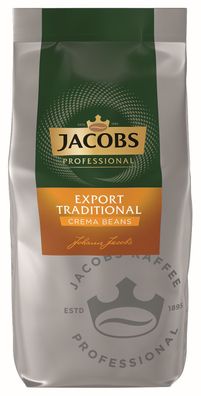 Jacobs 4055443 Kaffee Café Crème Export Traditional 1000 g ganze Bohnen