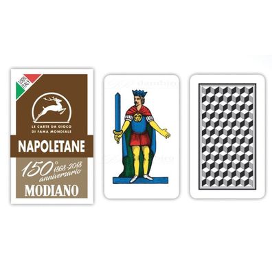 Modiano Spielkarten Napoletane 150° anniversario - braun