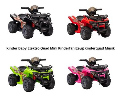 Kinder Baby Quad Mini Elektro ATV Kinderquad Kinderfahrzeug Kinderauto mit Musik