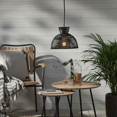 Lamp Shade "Runde", schwarz, 26x20cm