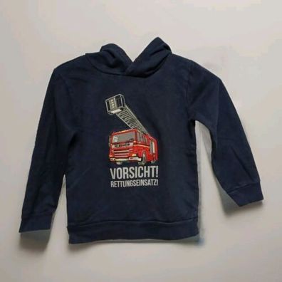 Topolino Hoodie Gr. 128 Junge Pullover Kapuze Oberteil Sweatshirt langarm #A14#