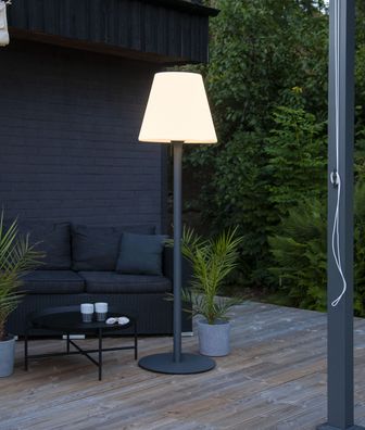 Stehlampe Garden Light Kreta, 187 x 50 cm, Grau, Outdoor, IP65