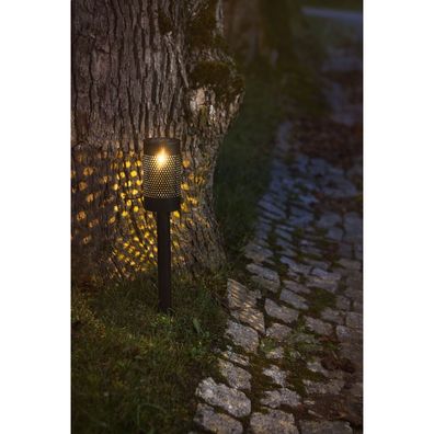 LED-Solar-Wegleuchte "Blace", Edelstahl, schwarz,