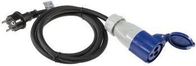 CEE Adapter Kabel 1,5m für Camping, 230V / 16A