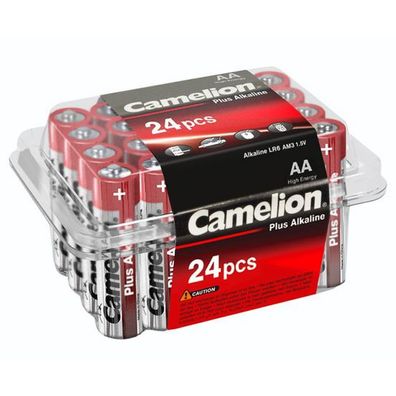 Camelion 11102406 Plus Alkaline Batterie LR6, Mignon, AA, 24er-Pack