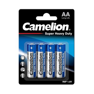 Camelion Batterien R6 / AA / Blau / 4er Pack