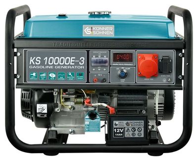 Könner&Söhnen Benzin 230V und 400V Stromaggregat KS10000E-3 8KW