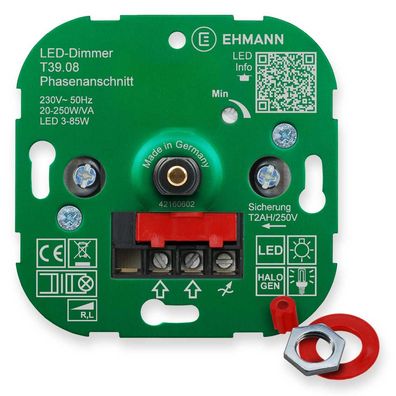 EHMANN Unterputz-Dimmer T39.08, 230 V, 50 Hz