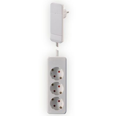 NVB 104556 Steckdosenleiste ohne Schalter Weiß Flachstecker 1St