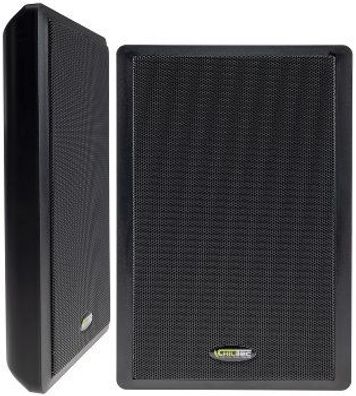 Flatpanel 2-Wege Lautsprecher 40W, 2 Stück, Schwarz