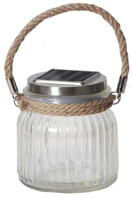 LED-Solar-Leuchte "Glass Jar", 1 LED, Outdoor