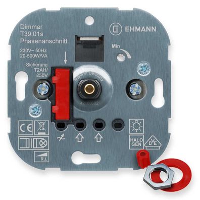 Druck-/Wechsel-Dimmereinsatz, 20-500VA