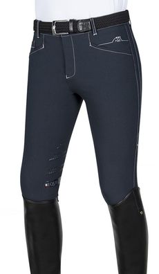 Equiline GERARD Reithose MANN GRIP KNIE Schwarz F/S 18