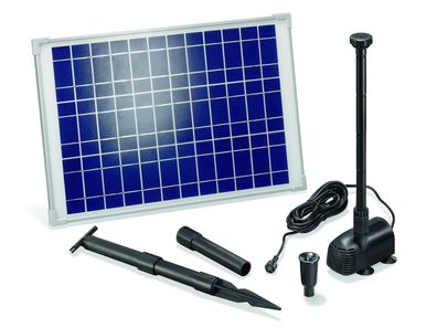 Solar Teichpumpe 20W, 1350 l/h, 1,9 m Förderhöhe