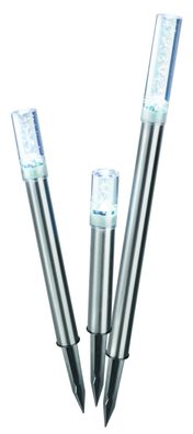 Solar Designleuchten TrioSticks, kaltweiß, 6000K