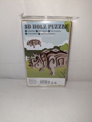 Puzzle 3D Holz Nashorn Jugendliche Erwachsene